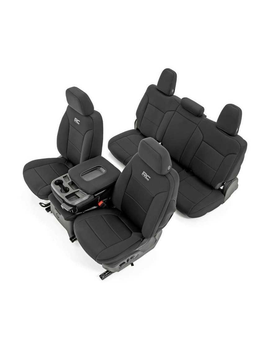 Комплект неопренових чохлів на сидіння чорний Rough Country