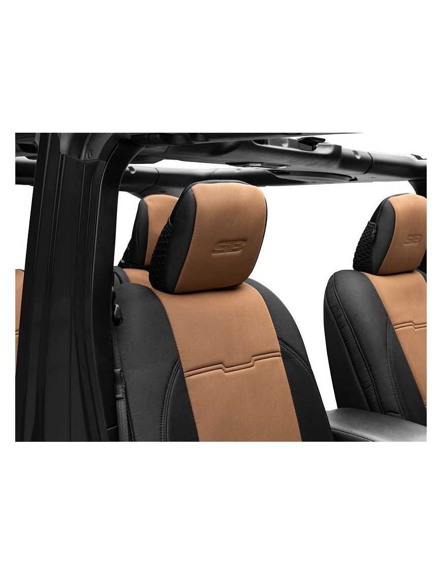 Комплект неопренових чохлів на сидіння чорний/бежевий Smittybilt GEN2
