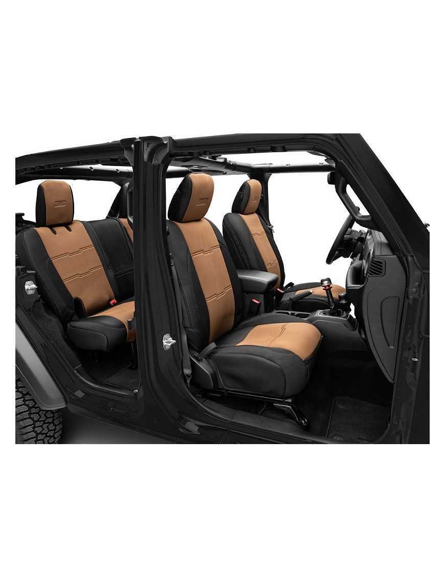 Комплект неопренових чохлів на сидіння чорний/бежевий Smittybilt GEN2