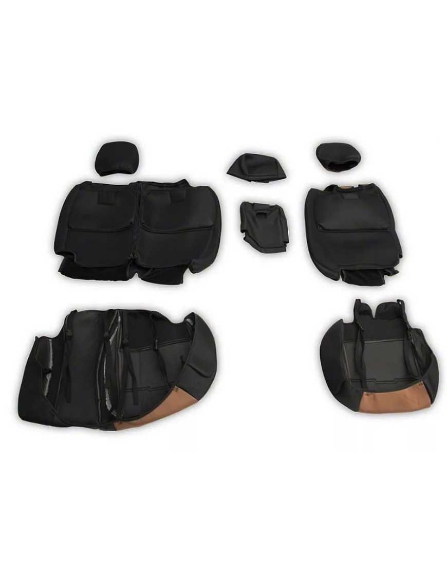 Комплект неопренових чохлів на сидіння чорний/бежевий Smittybilt GEN2