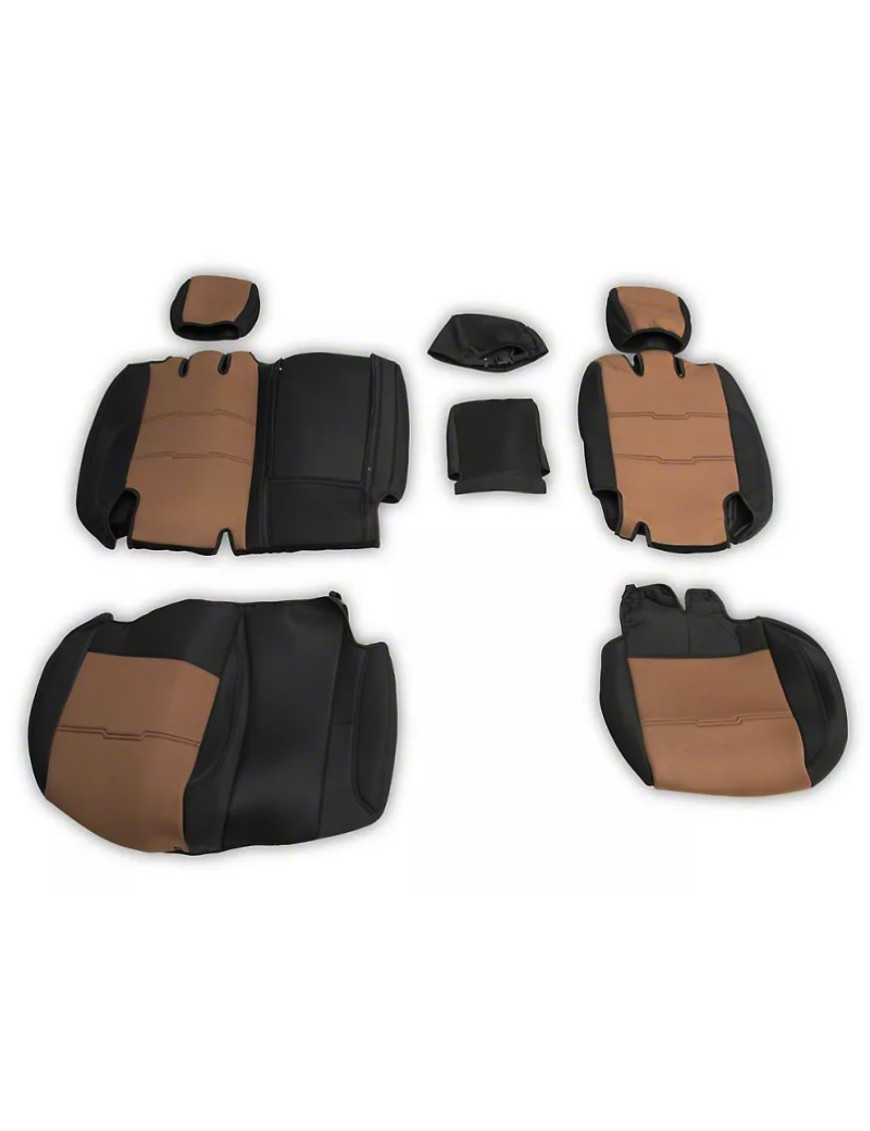 Комплект неопренових чохлів на сидіння чорний/бежевий Smittybilt GEN2