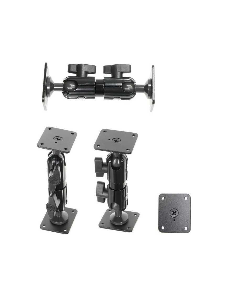 Алюмінієве подвійне кріпильне плече Brodit 132 мм високої міцності з регулюванням 360° та квадратною основою