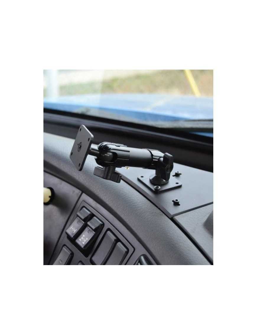 Алюмінієве подвійне кріпильне плече Brodit 132 мм високої міцності з регулюванням 360° та квадратною основою