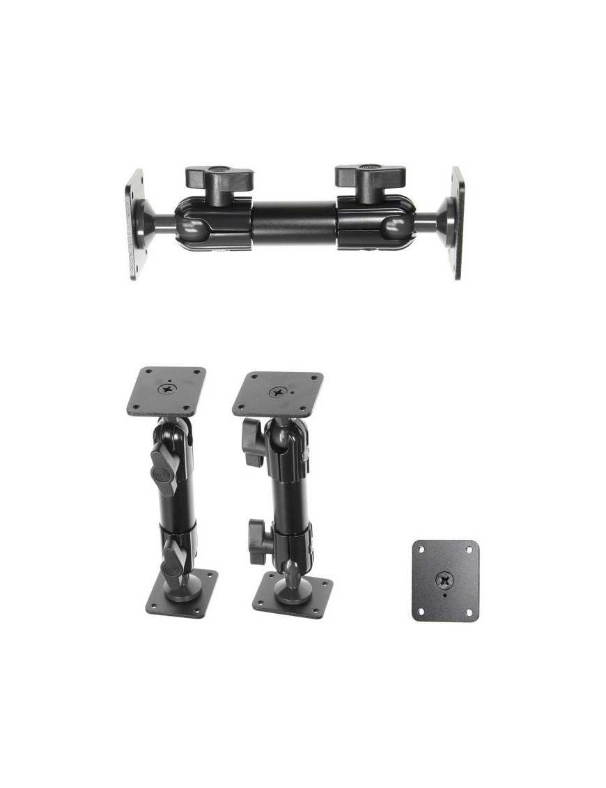 Алюмінієве подвійне кріпильне плече Brodit 165 мм з високою міцністю, регулюванням 360° та квадратною основою