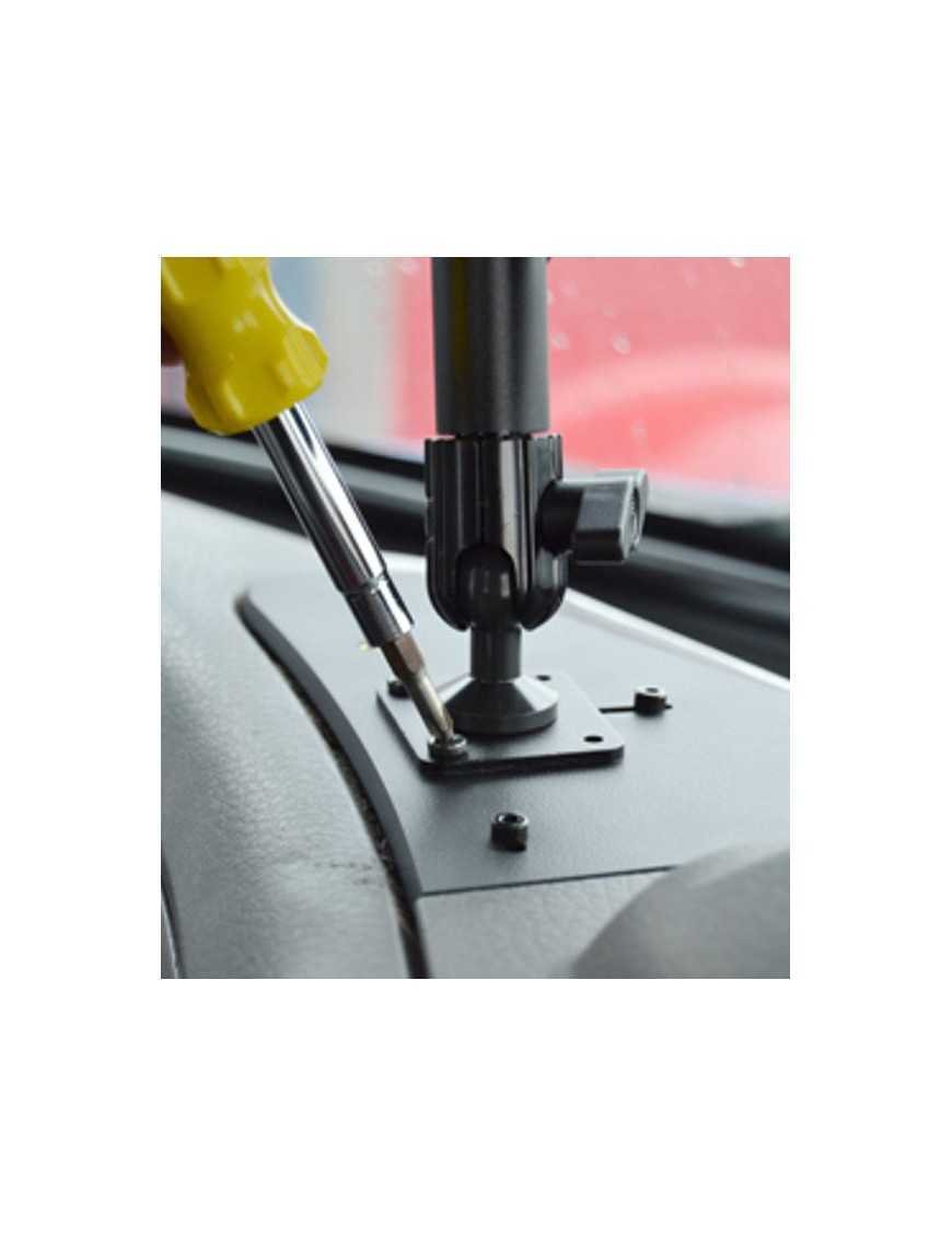 Бронзове алюмінієве подвійне монтажне кріплення довжиною 251 мм з регулюванням 360° та квадратною основою