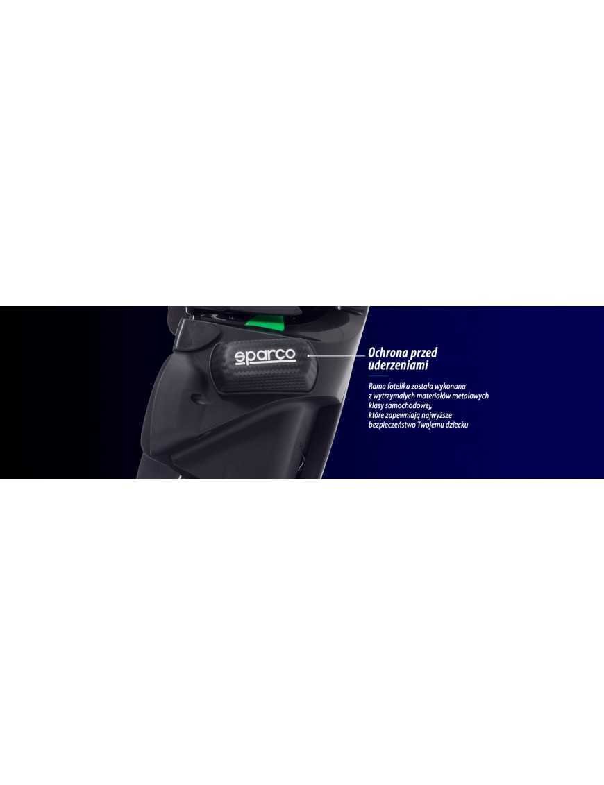 Дитяче автокрісло Sparco SK800I чорне 9-36 кг 9м-12 років