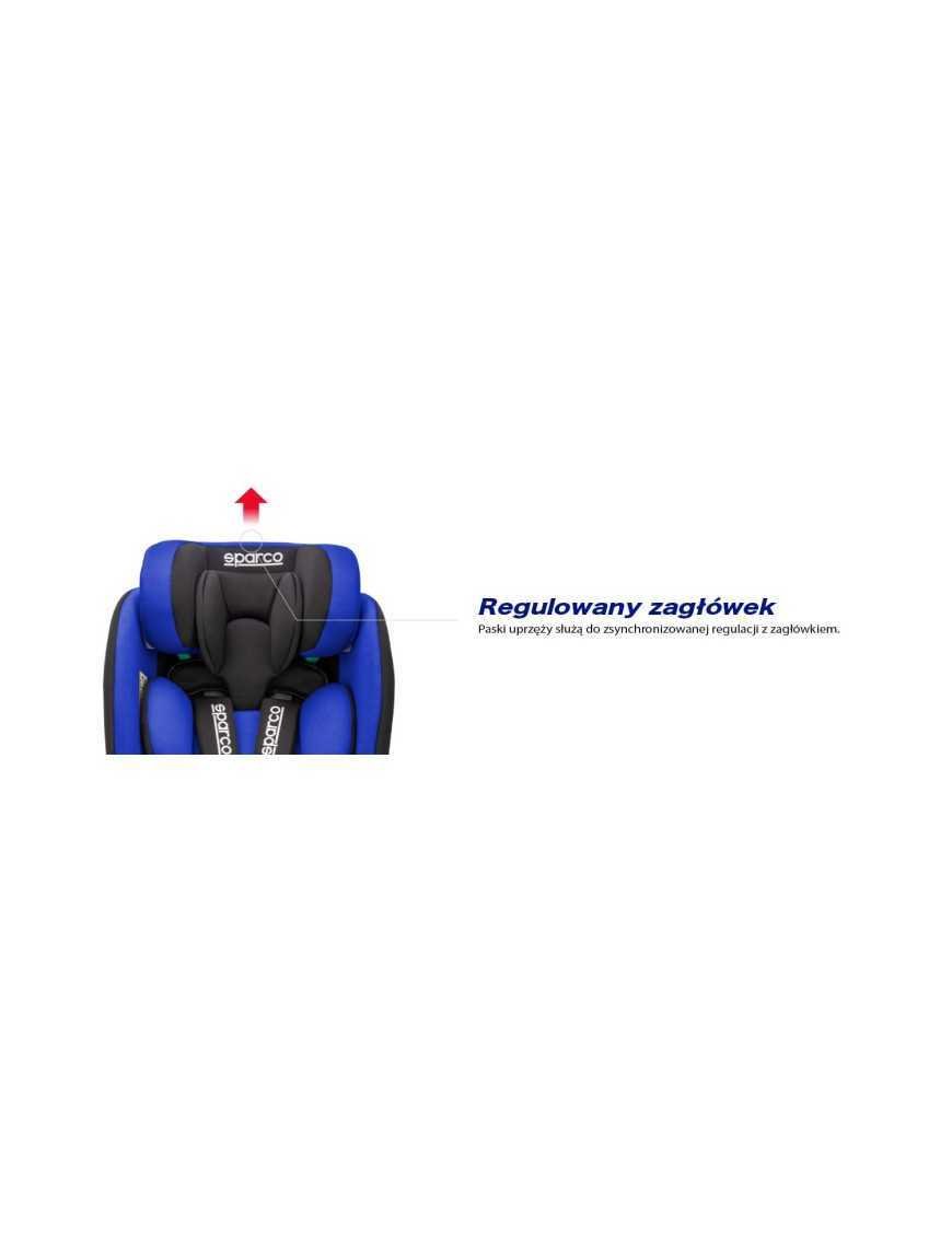 Дитяче автокрісло Sparco SK6000 сіре 9-25 кг 0-12 років