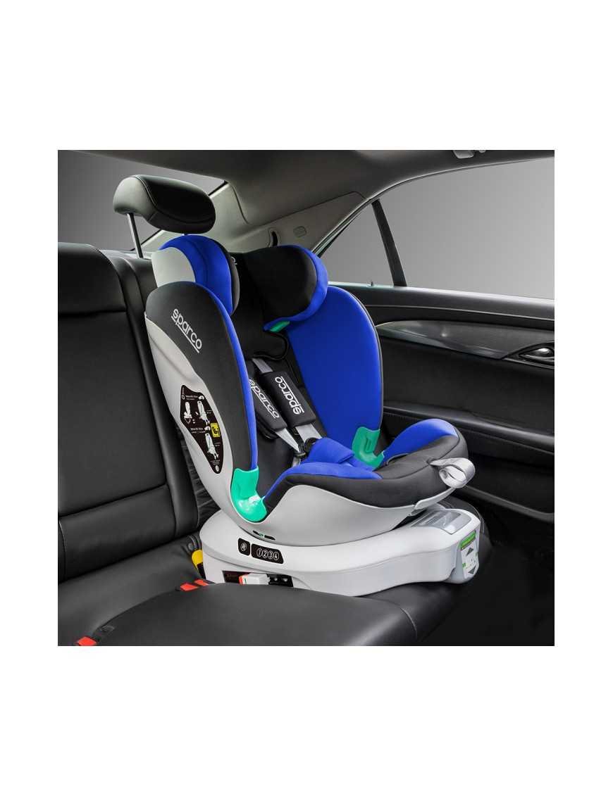 Дитяче автокрісло Sparco SK6000 сіре 9-25 кг 0-12 років