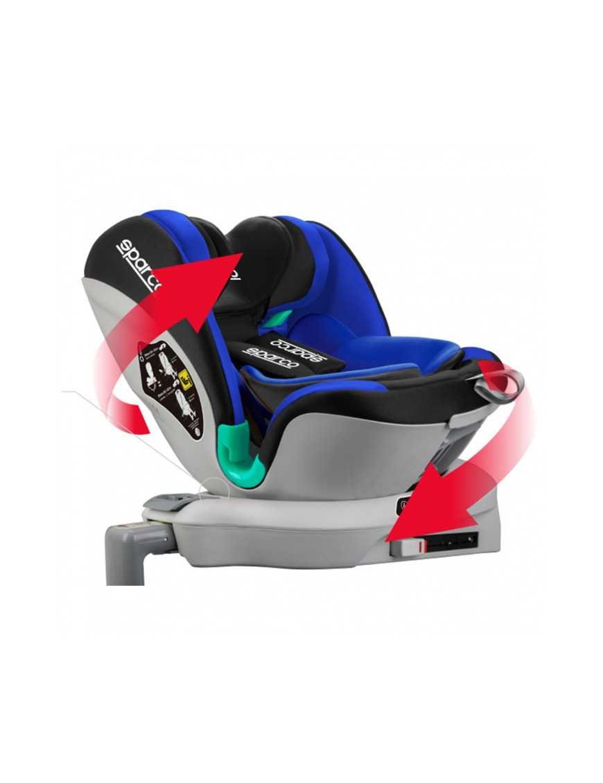 Дитяче автокрісло Sparco SK6000 сіре 9-25 кг 0-12 років