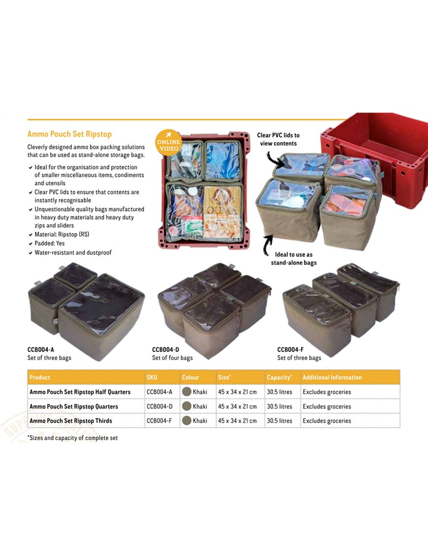 3 сумки-органайзери для боксів Nomad Fox Camp Cover