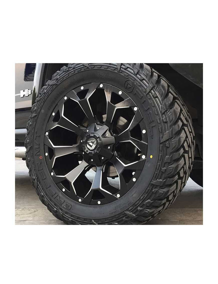 Алюмінієва диск D546 Assault Матова чорна з мілінгом Fuel