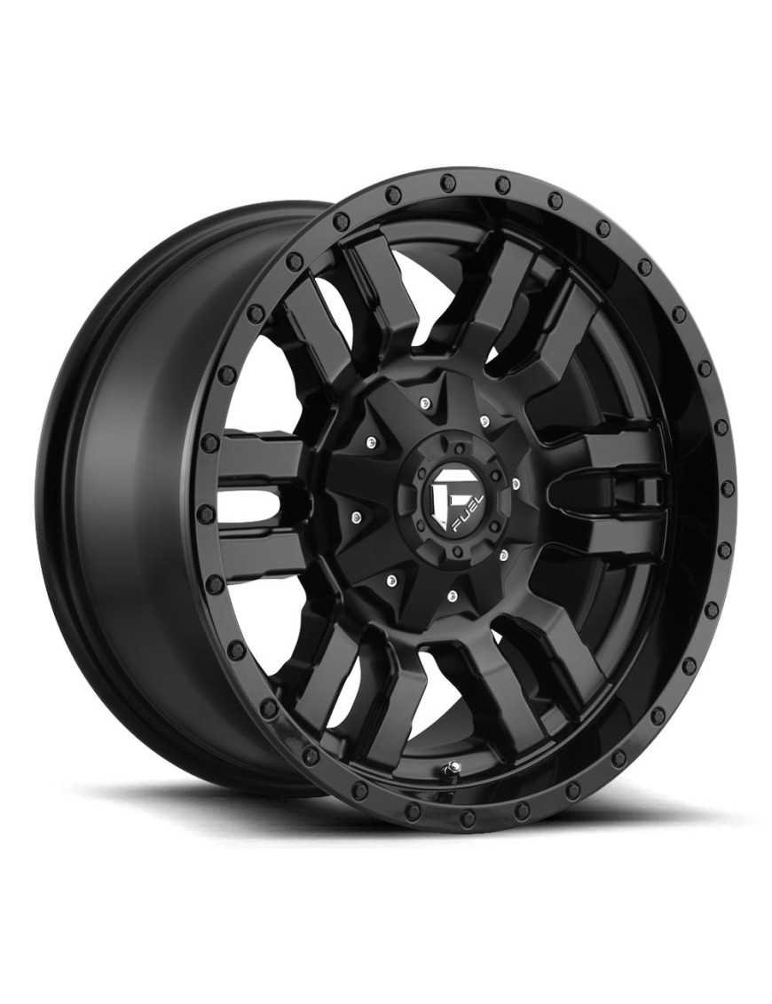 Алюмінієва диск D596 Sledge Матовий Чорний Глянцевий Чорний Ліп