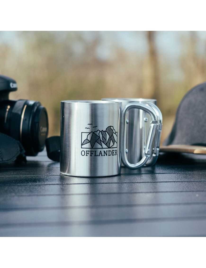Кемпінговий кухоль OFFLANDER з карабіном сталевий 220 мл
