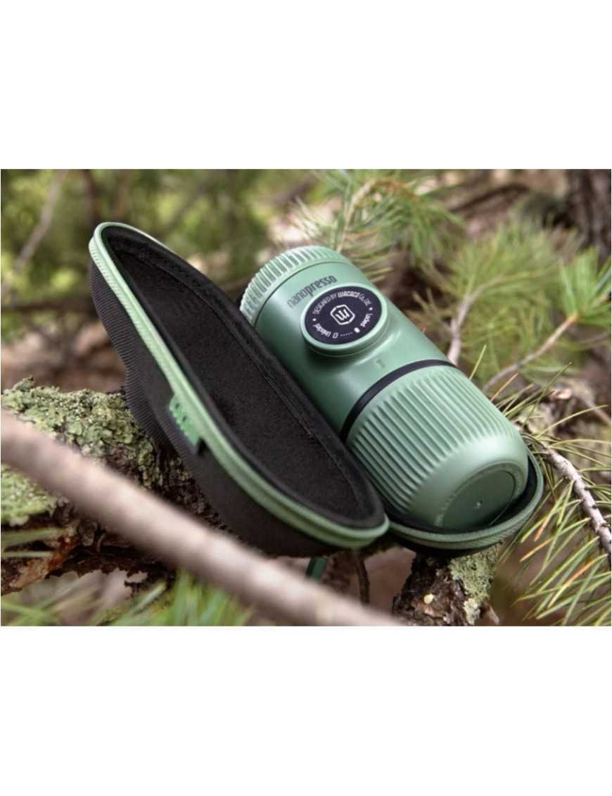 Дорожня кавоварка Wacaco Nanopresso Moss Green з чохлом