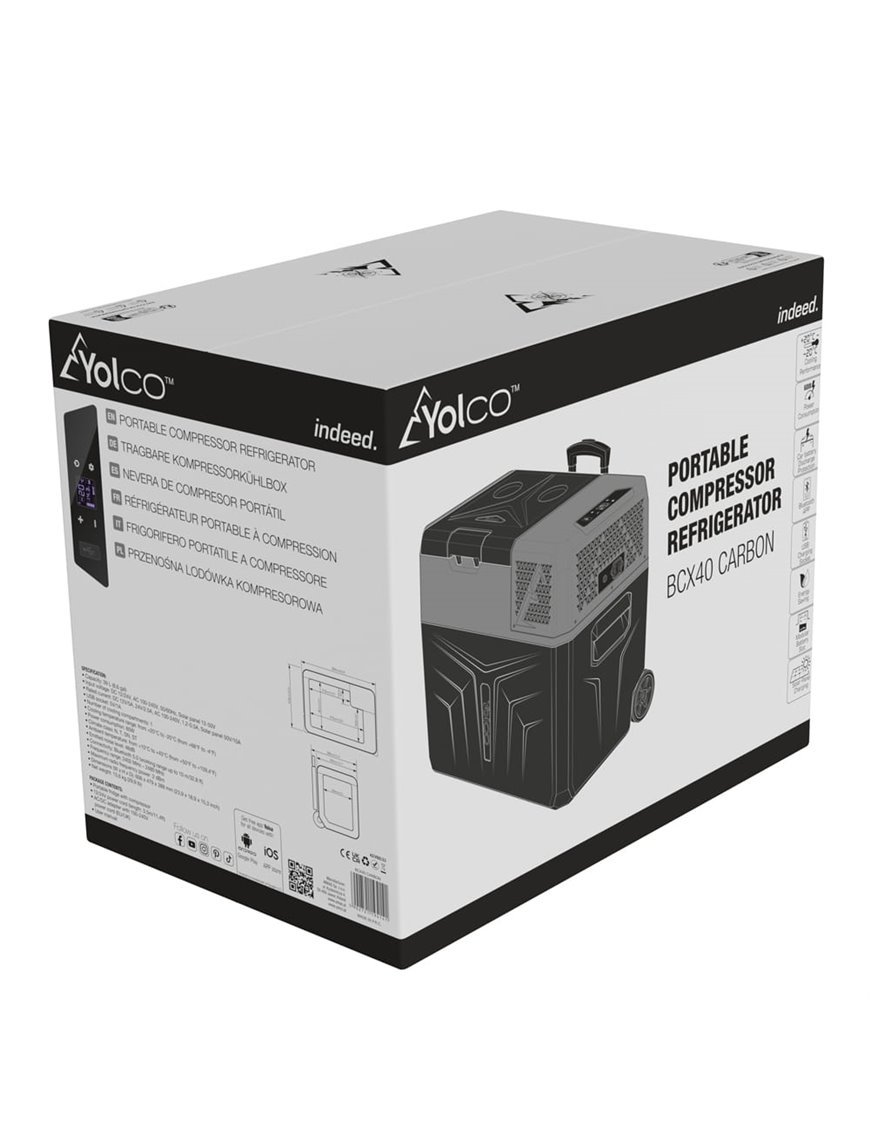 Портативний компресорний холодильник Yolco BCX40 CARBON