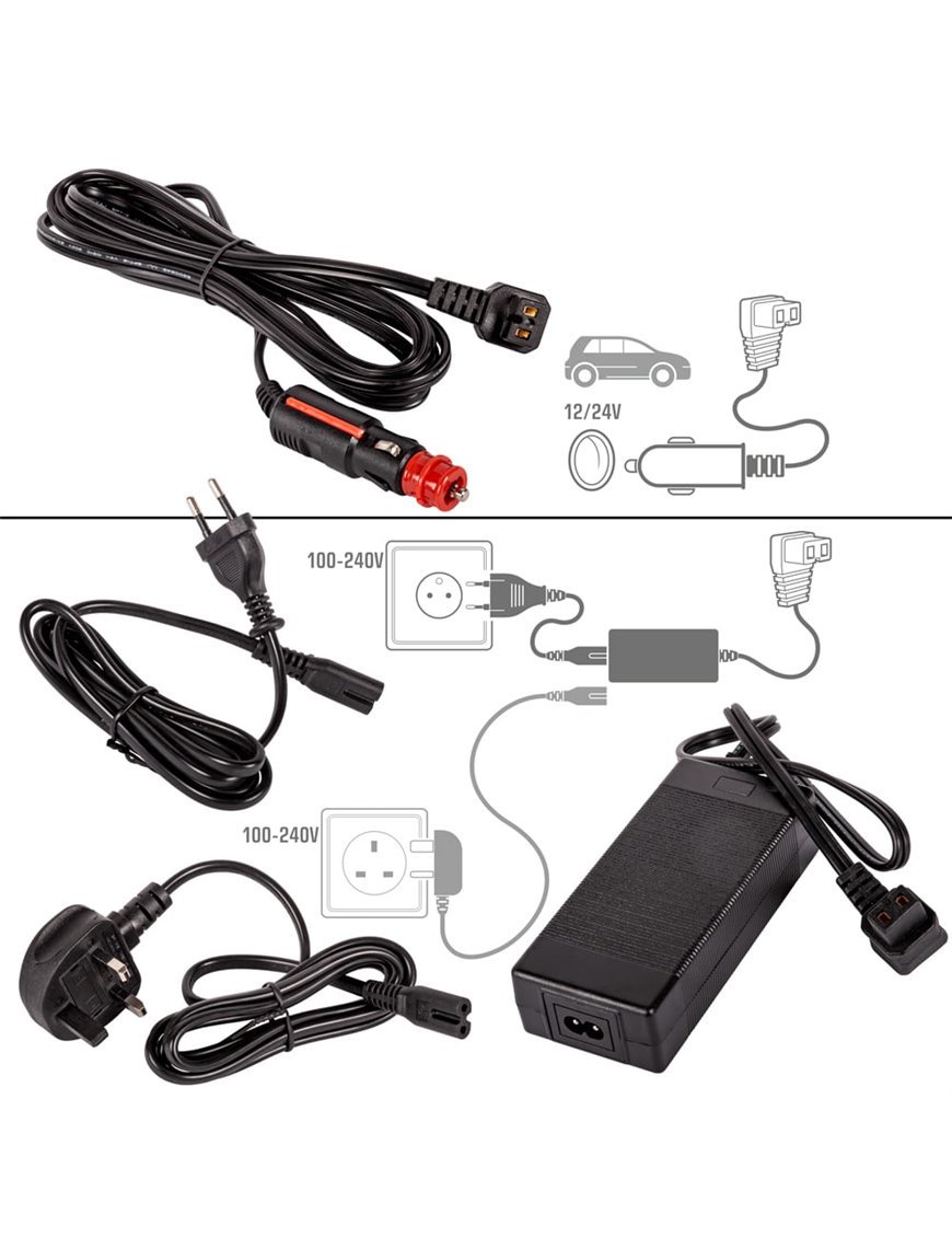 Портативний компресорний холодильник Yolco BCX30 GREY 28L 606x369x388мм