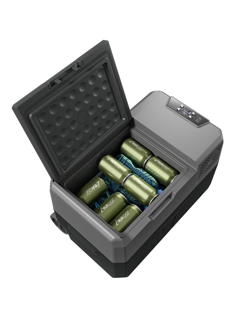 Портативний компресорний холодильник Yolco BCX30 28л CARBON 606x369x388мм