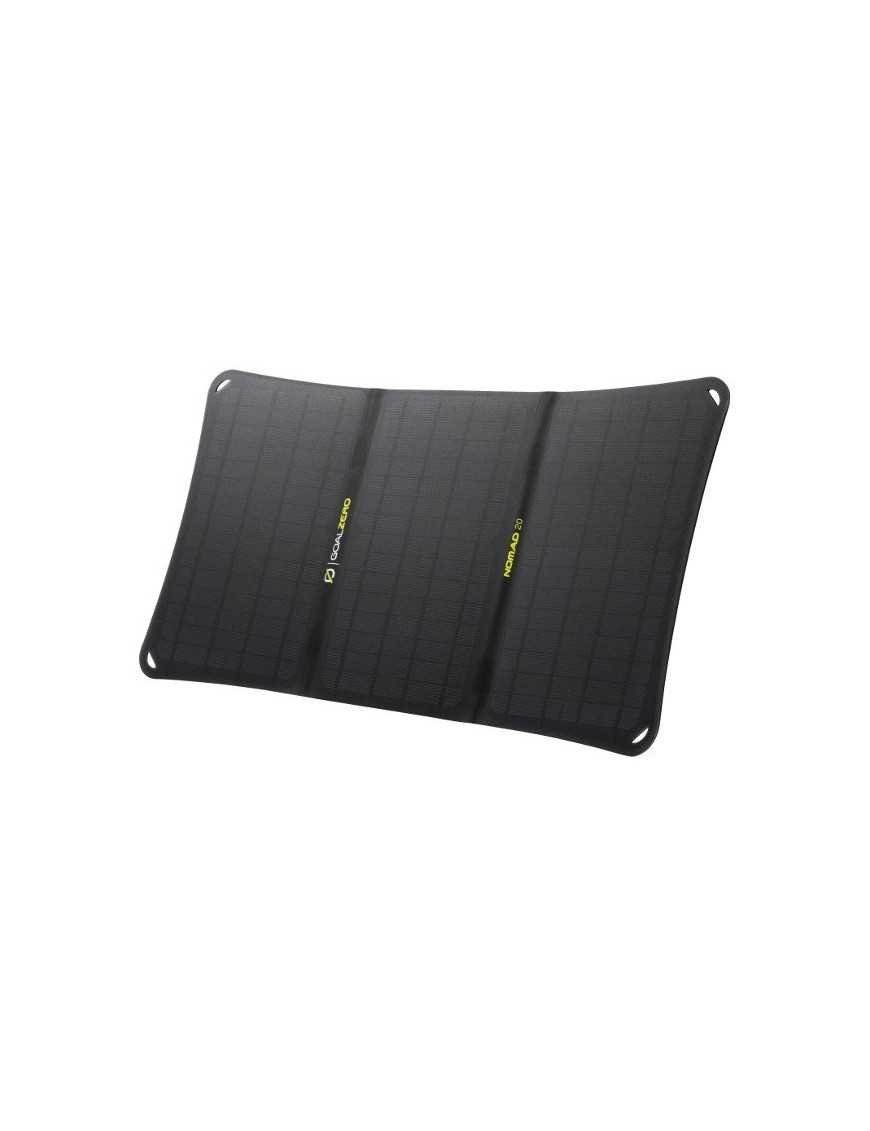 Goal Zero Nomad 20 — мобільна, гнучка, складана та водонепроникна сонячна панель.