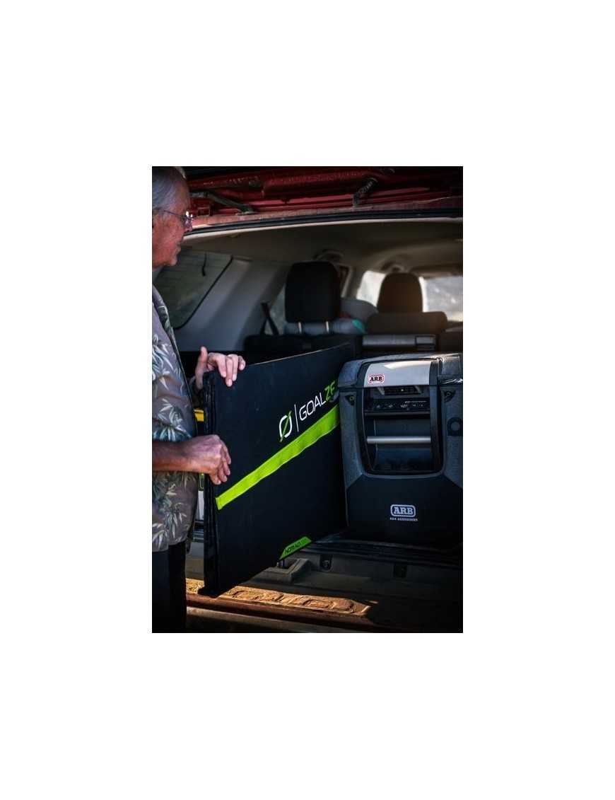 Goal Zero Nomad 200 — мобільна, гнучка та складана сонячна панель великої потужності.