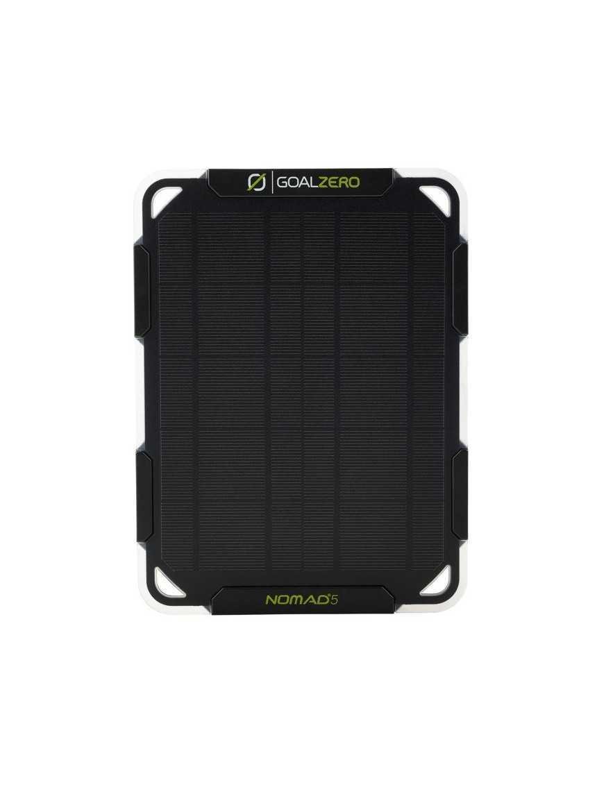 Goal Zero Nomad 5 — мобільна та стійка до погодних умов і бризок сонячна панель.