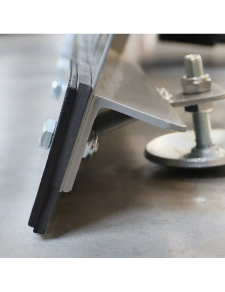 Сталевий відвал SHARK сірий (150 см)