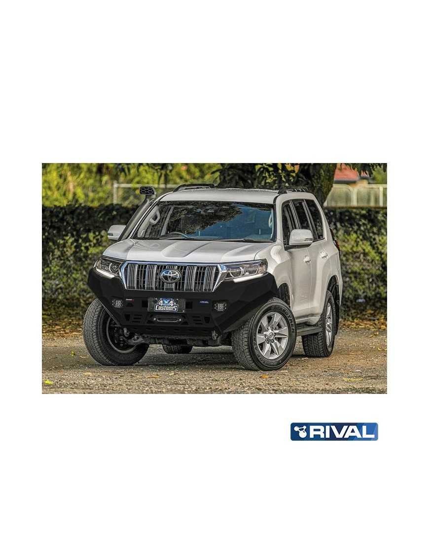 Бампер Rival Toyota Land Cruiser Prado 150 2017-2023 з підсвіткою