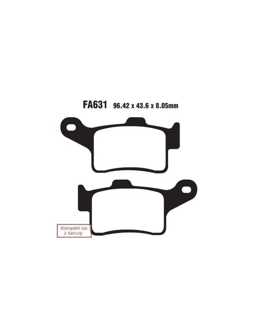 Гальмівні колодки EBC FA631HH Spyder Can-am