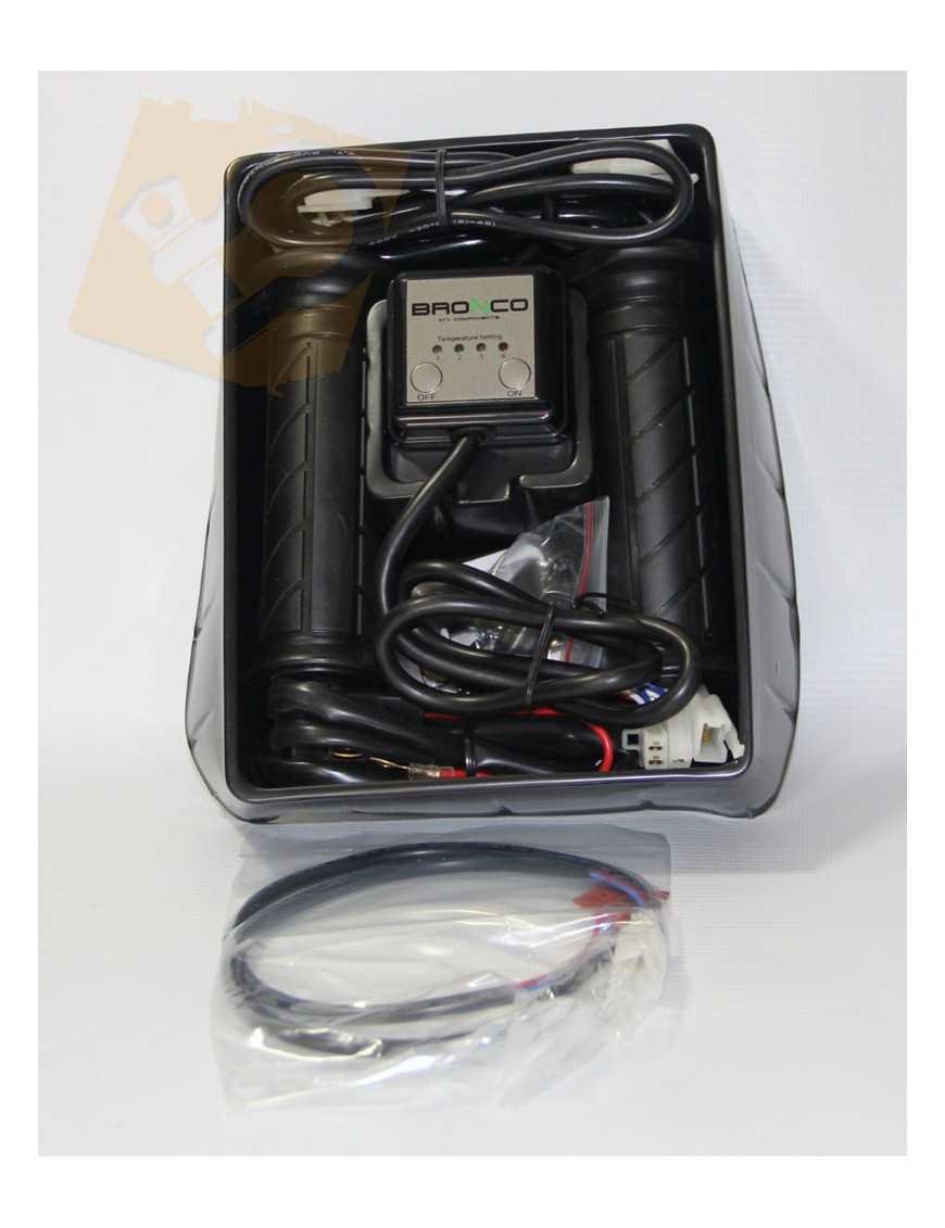 Бронко рукавички з підігрівом ATV + підогрів кісточки - Срібний кермо