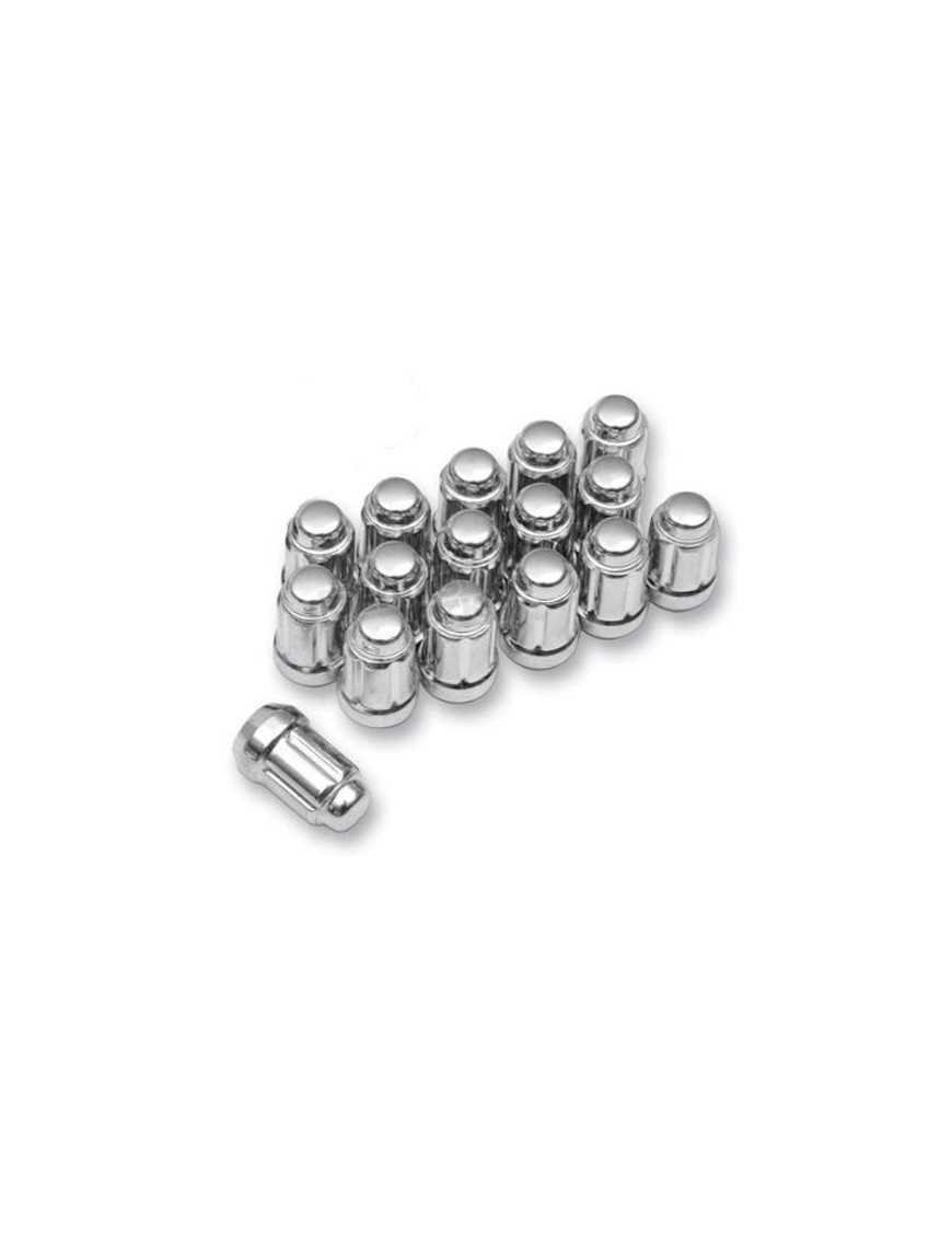 Гайки для коліс 12 мм X 1,50 FLAT CHROME LUG NUT BOX OF 16