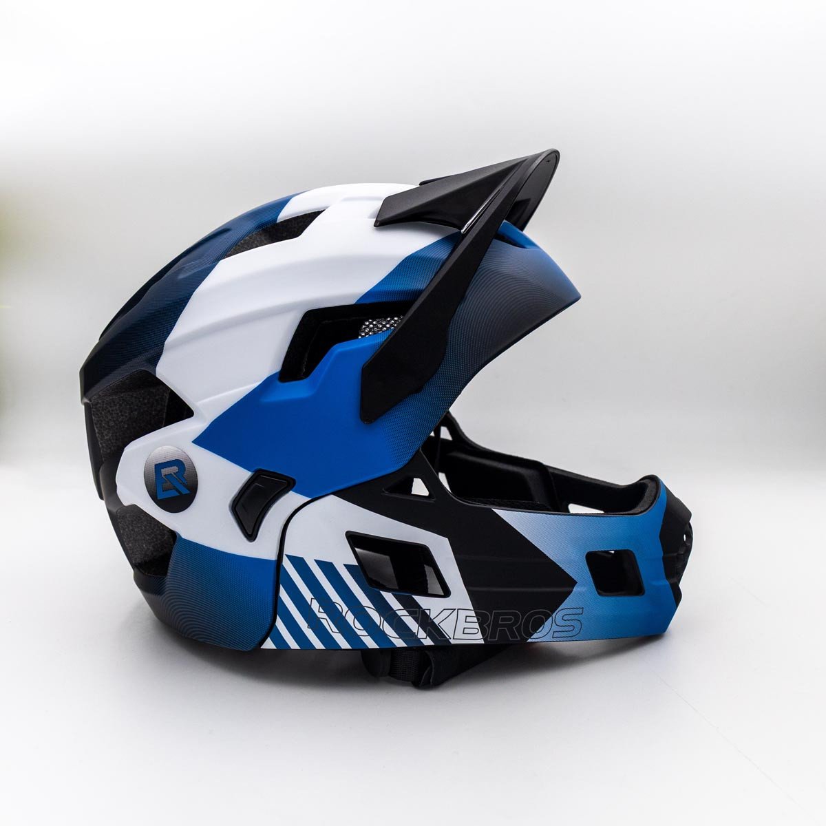 Дитячий шолом із знімною щелепою та ліхтариком FULL FACE off-road Rockbros TS-61