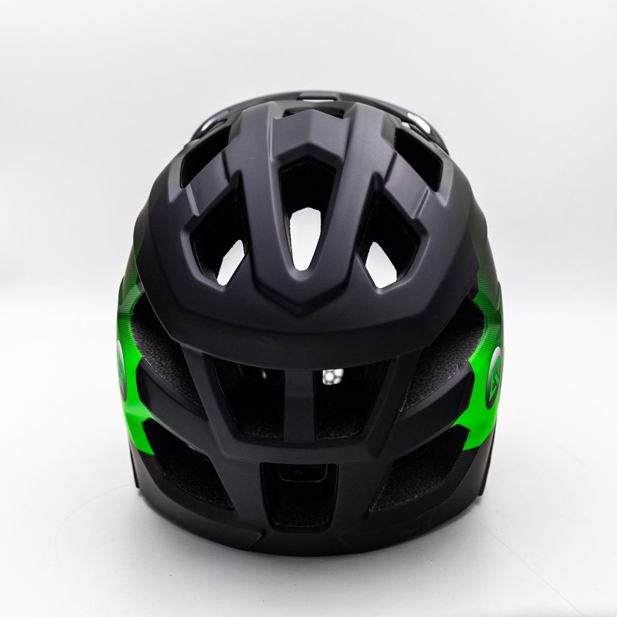 Дитячий шолом з відстібною щелепою та ліхтариком FULL FACE off-road Rockbros TS-61 Green