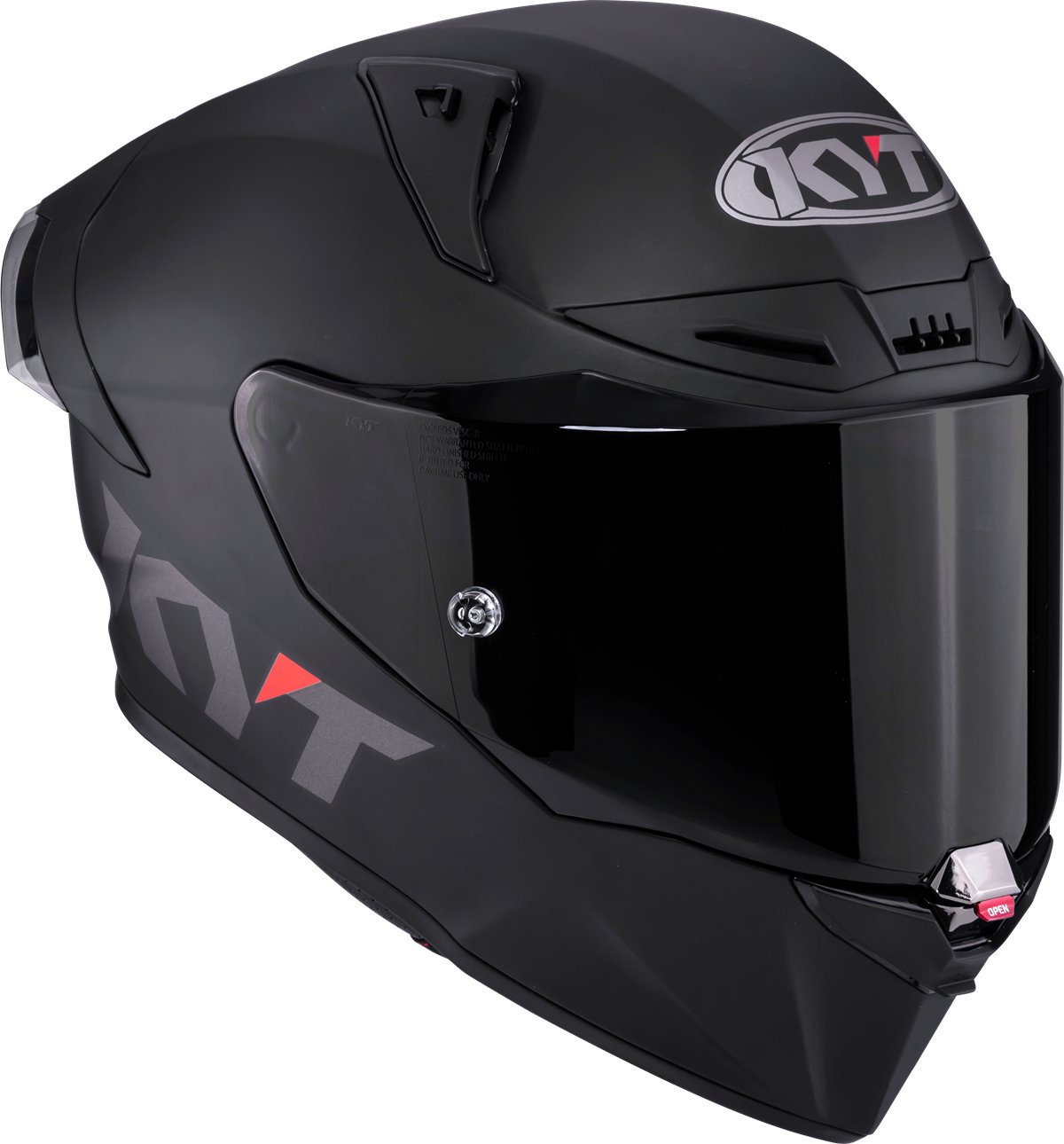 Мотоциклетний шолом KYT R1R ЧОРНИЙ МАТ E06