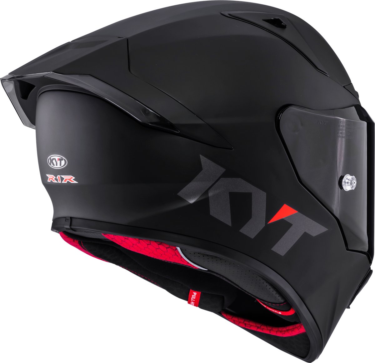 Мотоциклетний шолом KYT R1R ЧОРНИЙ МАТ E06