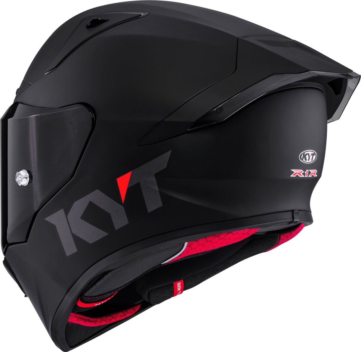 Мотоциклетний шолом KYT R1R ЧОРНИЙ МАТ E06