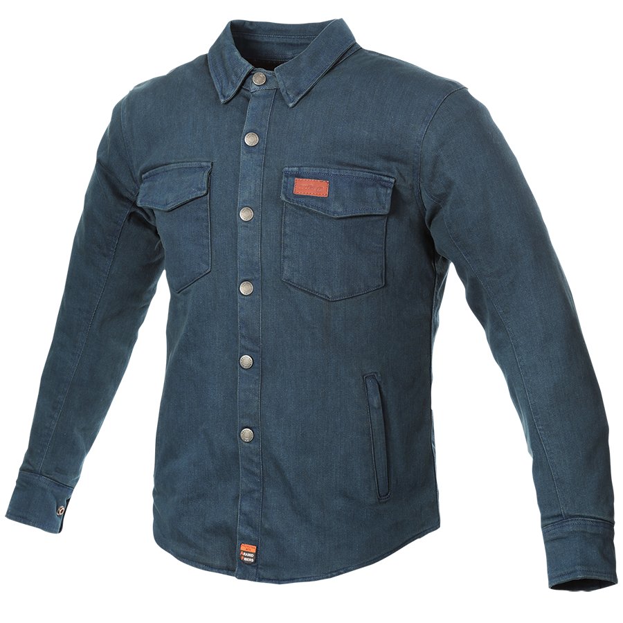 Мотоциклетна сорочка BUSE Jackson синя