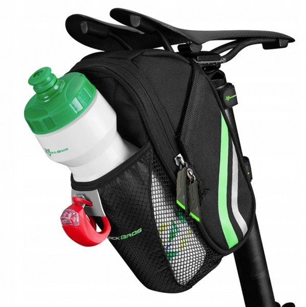 Сумка, велосипедна сумка під сідло Rockbros C7-BK з місцем для фляги