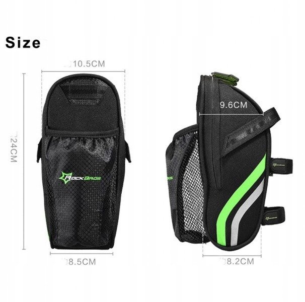 Сумка, велосипедна сумка під сідло Rockbros C7-BK з місцем для фляги