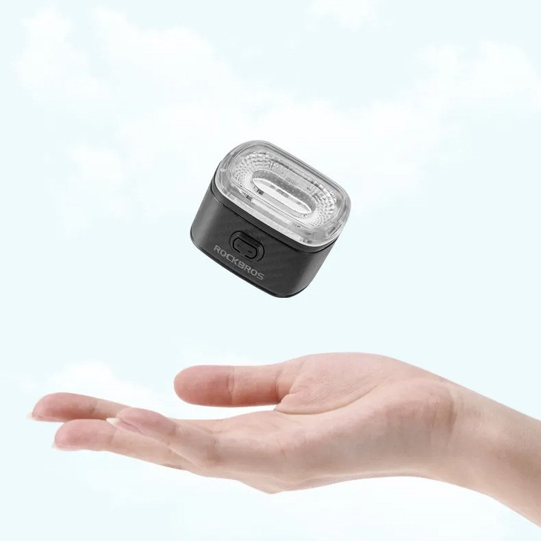 Задня велосипедна лампа Rockbros Q4 LED USB IPX6 зі стоп-сигналом для кріплення на підсідельний штир або сідло