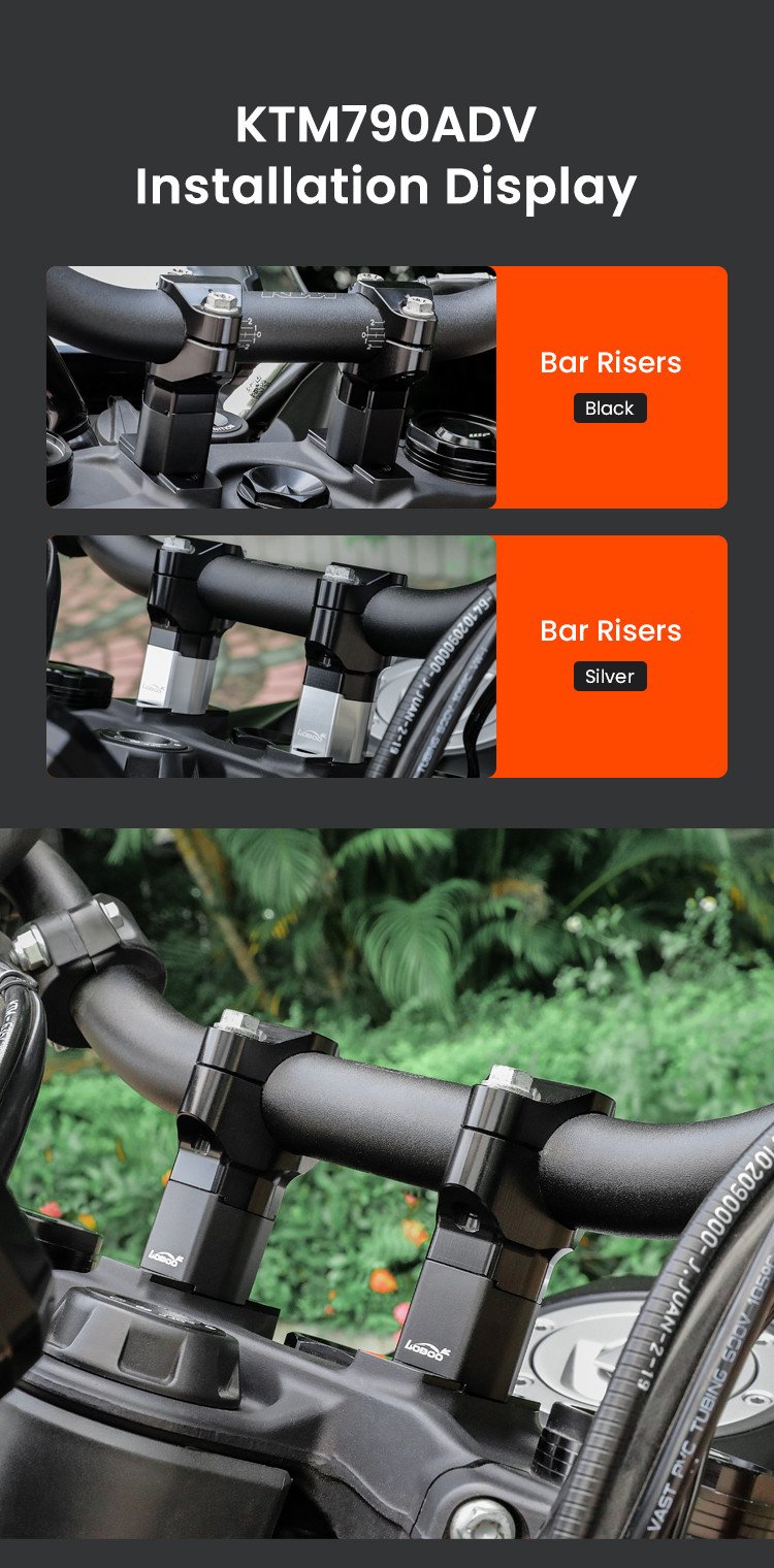 LOBOO Підвищення керма для KTM690 ENDURO/R, KTM790, KTM890, KTM1050, KTM1090, KTM1190, KTM1290, KTM1290 Super Adventur