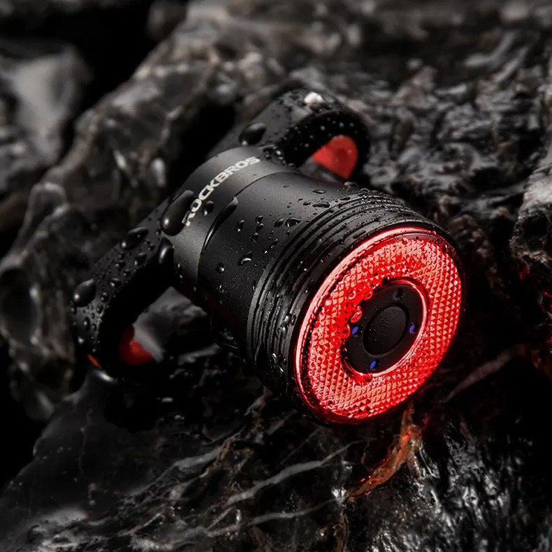 Задня велосипедна лампа Rockbros TL907Q51 LED USB зі стоп-сигналом під сідло